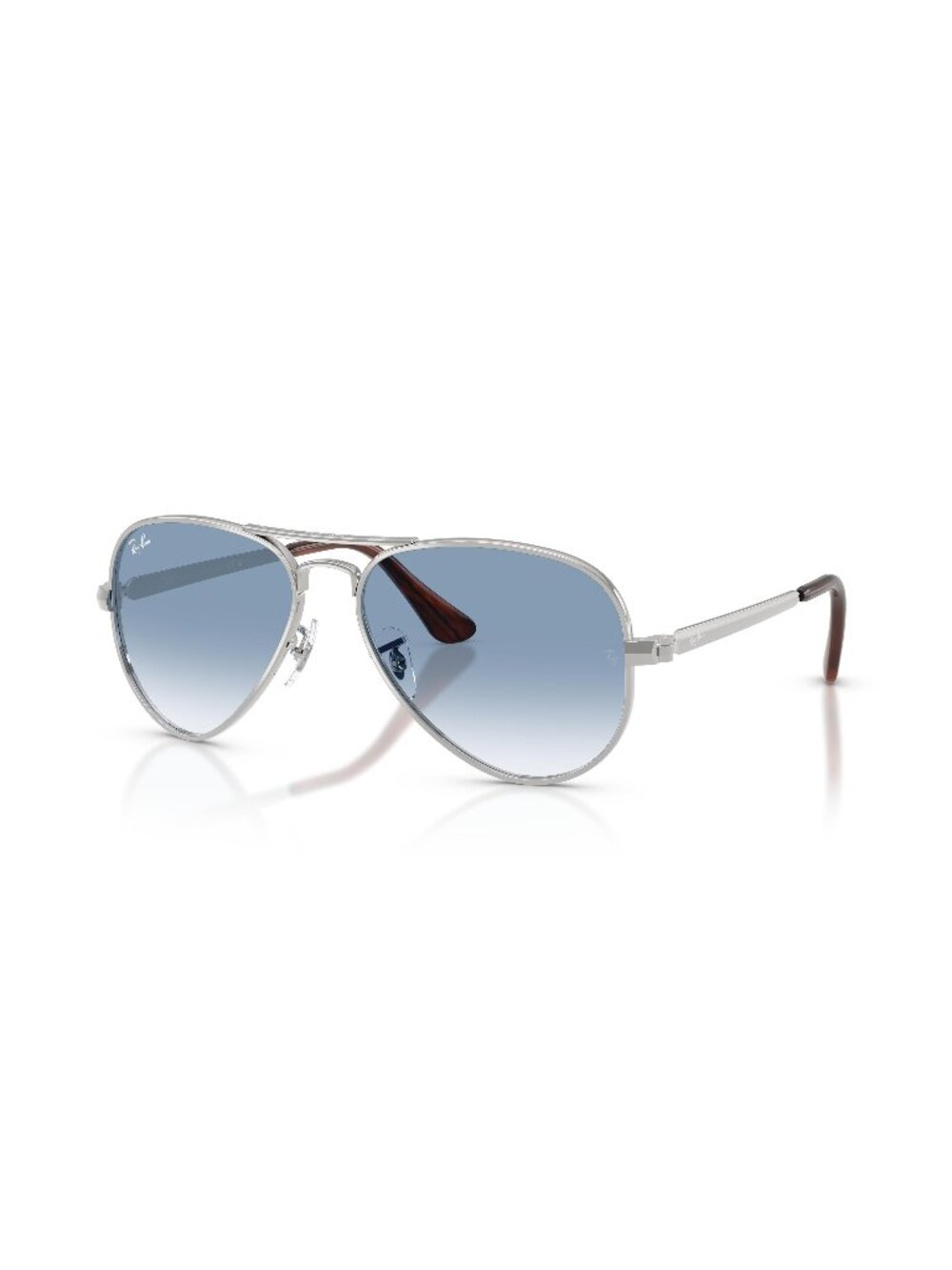 New Ray-Ban Unisex Sunglasses Silver Blue Lens Metal Frame Ray Ban RB3925 MAX 3F